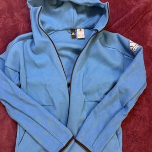 Adidas Blue Zip up Messi Hoodie